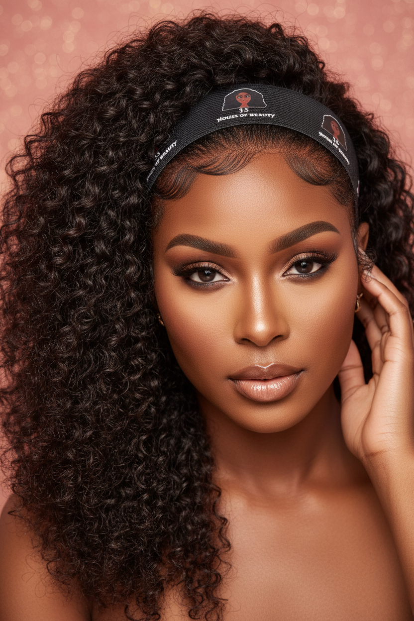 Woman wearing J.S House of Beauty Slay Band